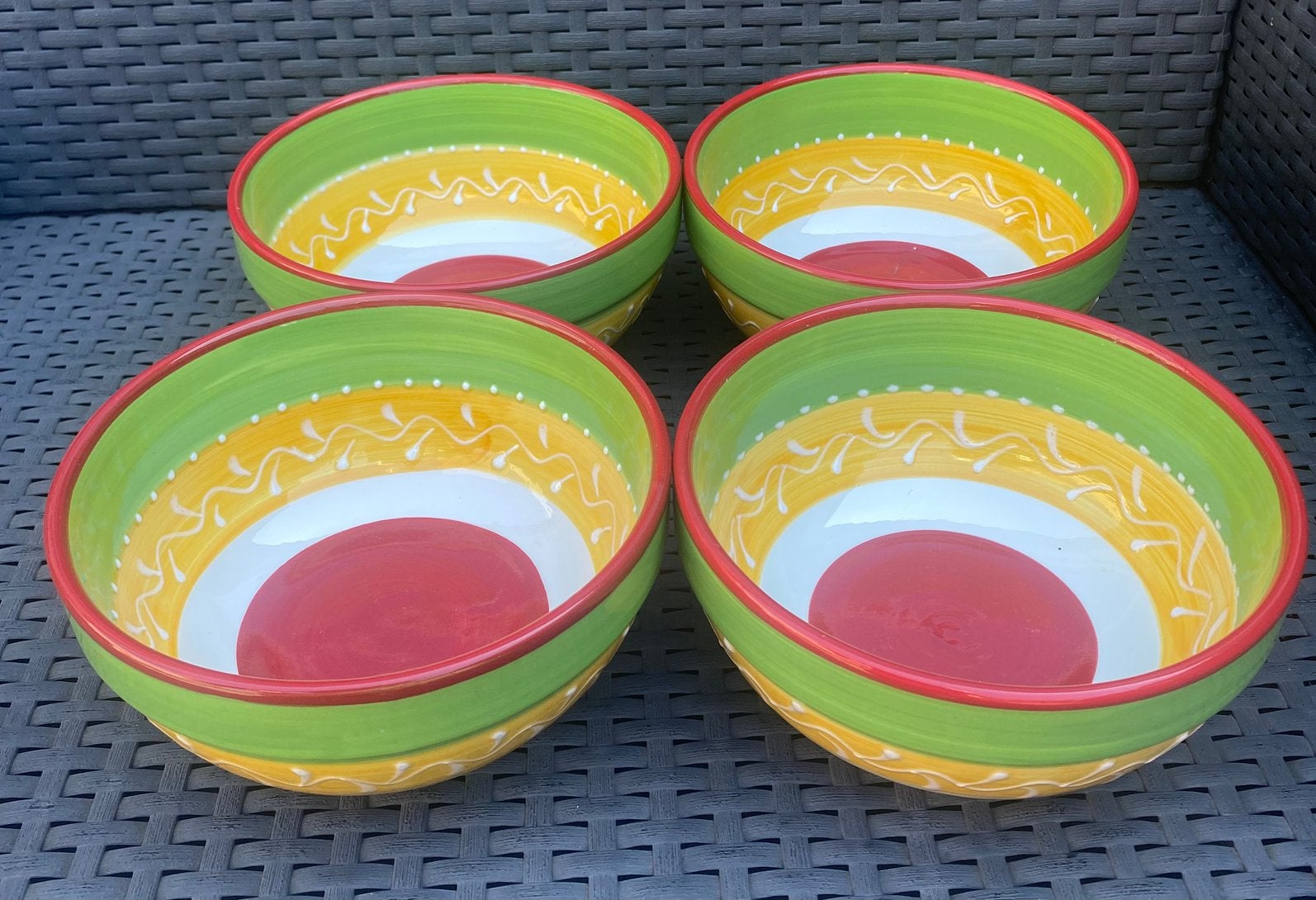 4 Schalen van Intermezzo. Drsn. 17,5 cm., Ophalen of Verzenden, Bord(en), Overige stijlen, Glas