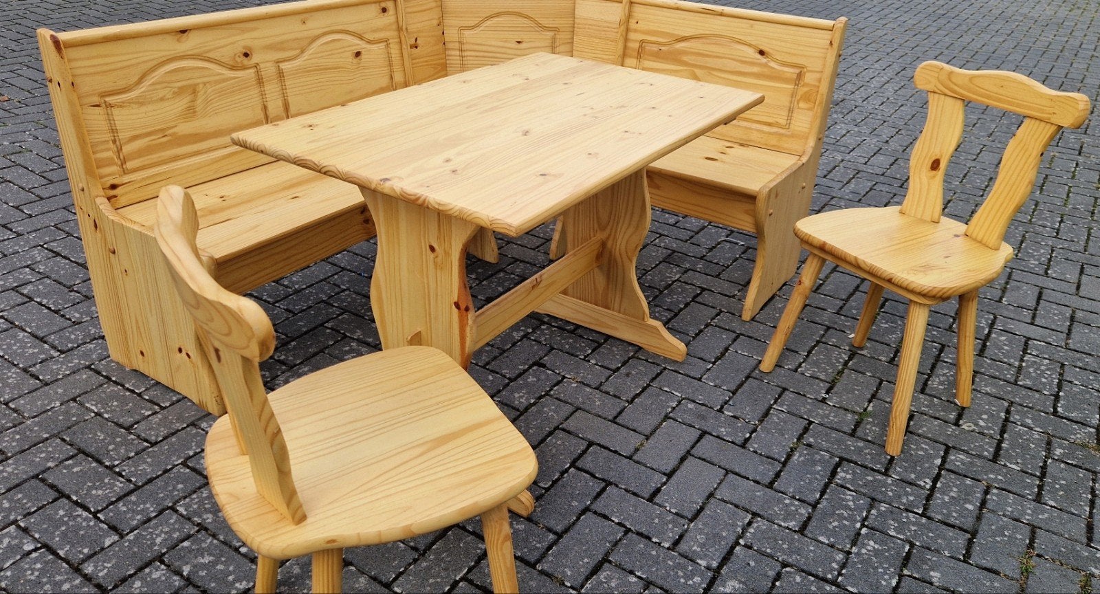 vrij nieuw massief Oostenrijkse Duitse Eethoek zithoek bank, Ophalen, Zo goed als nieuw, Hout, Oostenrijkse Duitse Stijl Eethoek zithoek
