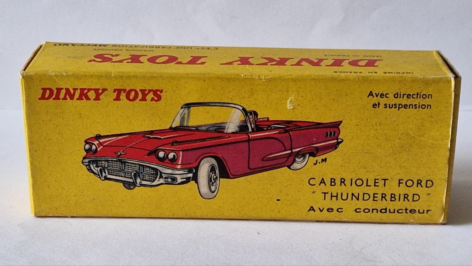 Dinky Toys 555 Ford Thunderbird Cabrio (Empty Box), Hobby en Vrije tijd, Modelauto's | 1:43, Verzenden, Gebruikt, Auto, Dinky Toys