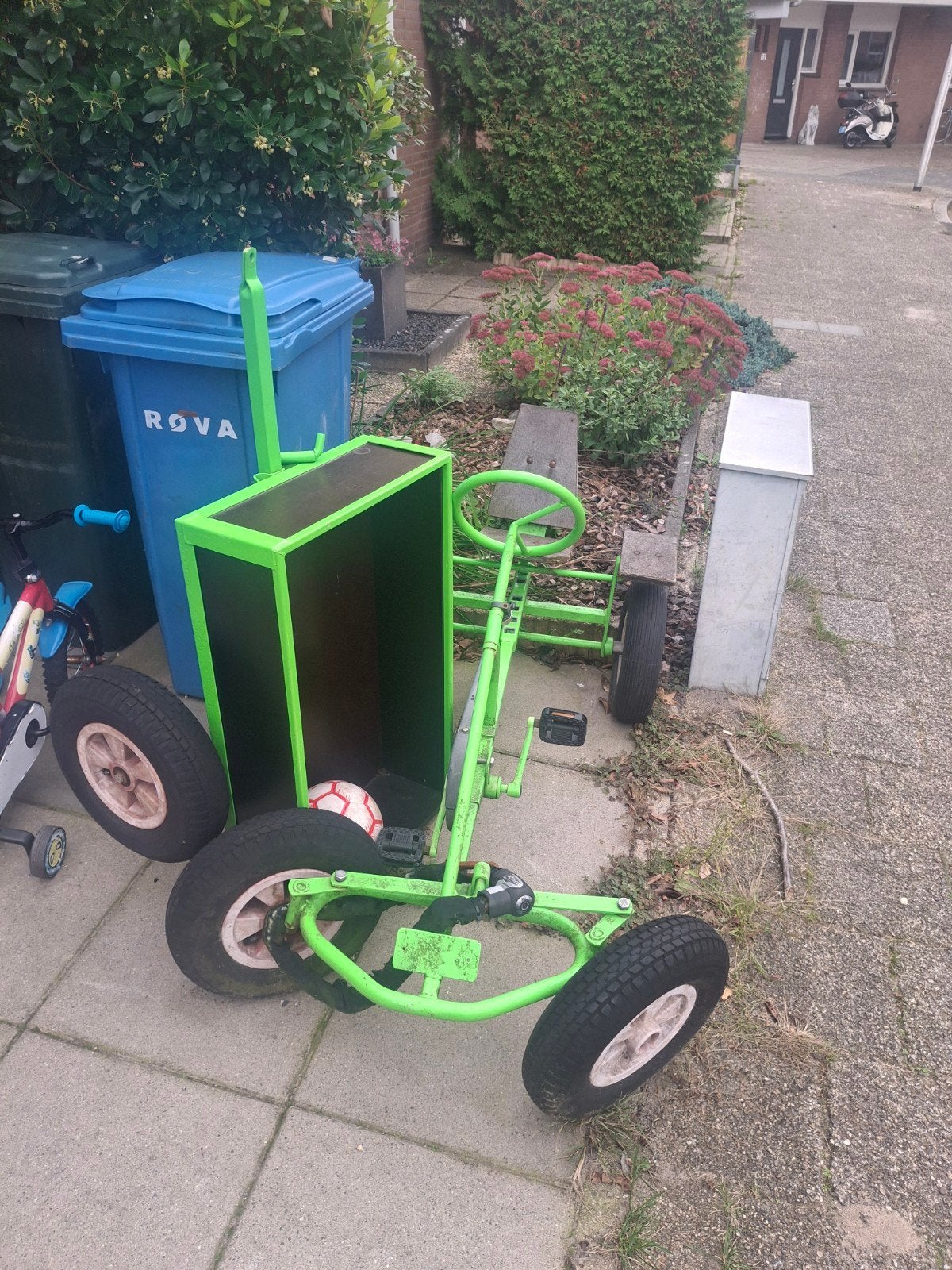 Groene skelter met aanhanger - Gebruikt, Ophalen, Gebruikt, Overige merken, Duozit