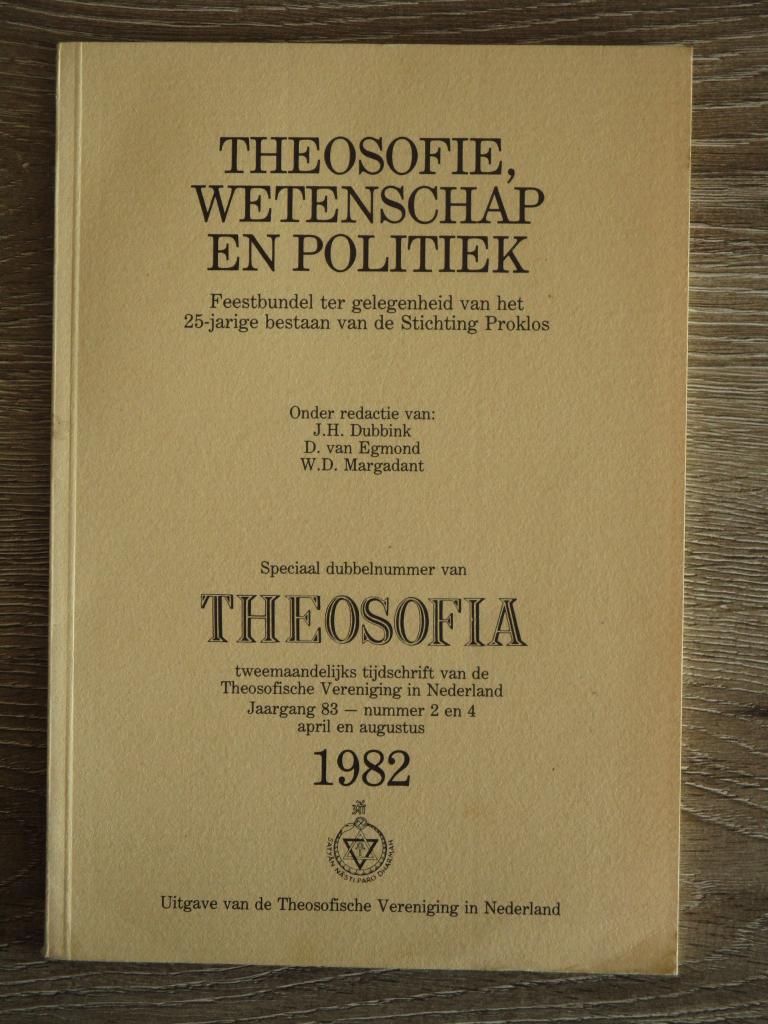 Theosofie, wetenschap en politiek Feestbundel ter gelegenh, Boeken, Ophalen of Verzenden, Gelezen, Overige onderwerpen, Achtergrond en Informatie