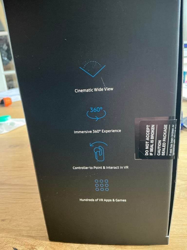 Samsung Gear VR met Controller - in doos, Spelcomputers en Games, Virtual Reality, Ophalen of Verzenden, Zo goed als nieuw, VR-bril