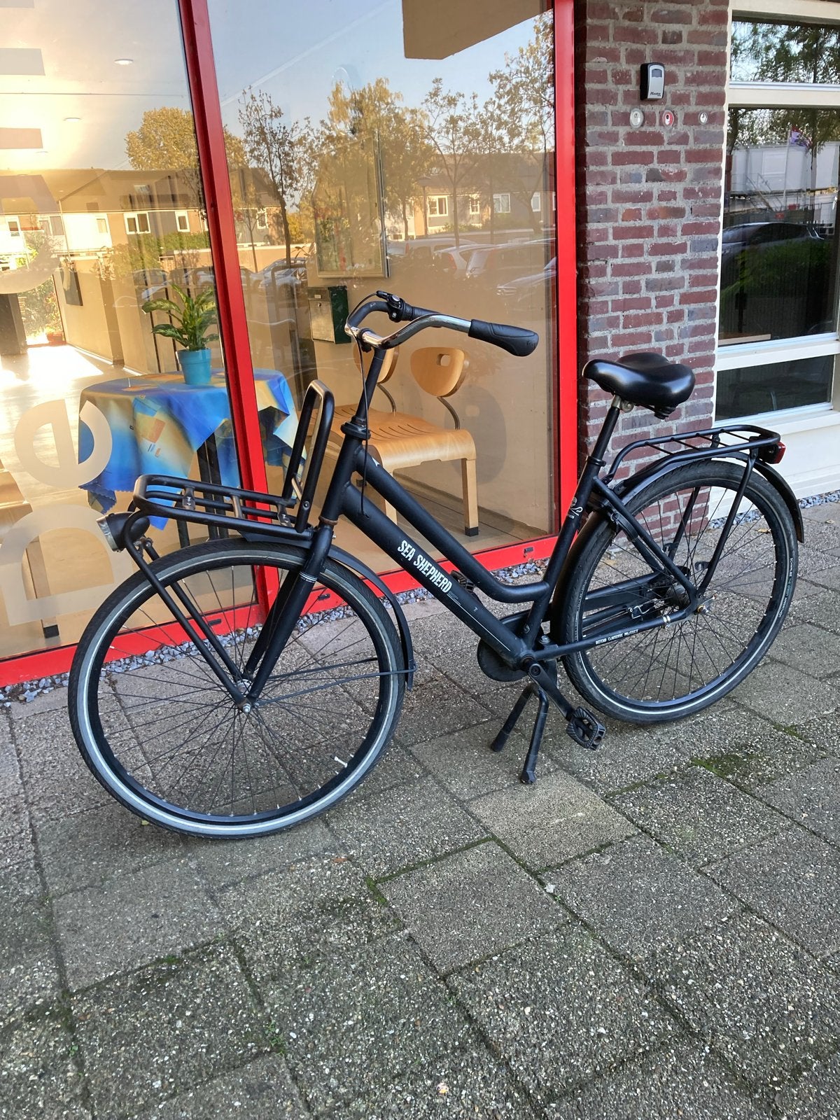 Zwarte transportfiets Sea Shepherd, Ophalen, Gebruikt