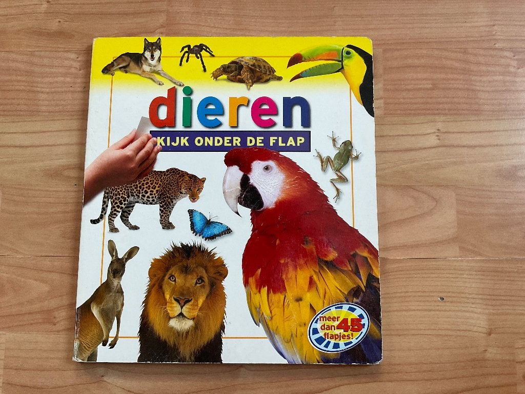 Dieren. Kijk onder de flap. Meer dan 45 flapjes. Hardcover, Boeken, Ophalen of Verzenden, Gelezen, Julie Haydon