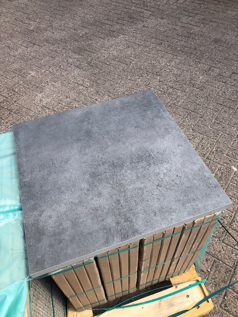 keramische terrastegels 60x60x3 1 ste keus antraciet nuance, Ophalen of Verzenden, Nieuw, Keramiek, Terrastegels