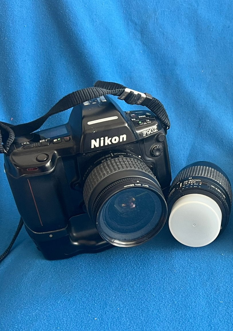 Nikon analoge camera F90X set met lenzen, Ophalen of Verzenden, Gebruikt, Spiegelreflex, Nikon