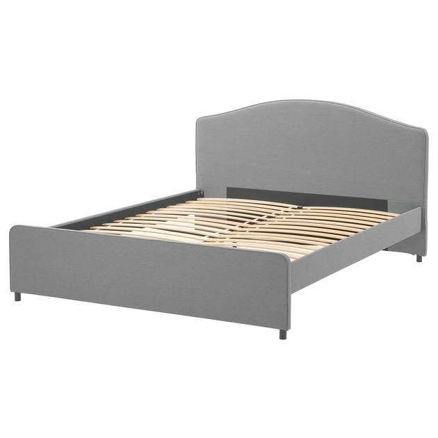 IKEA HAUGA bed 160  200 cm met opbergbakken, Ophalen, 210 cm, Tweepersoons, Zo goed als nieuw