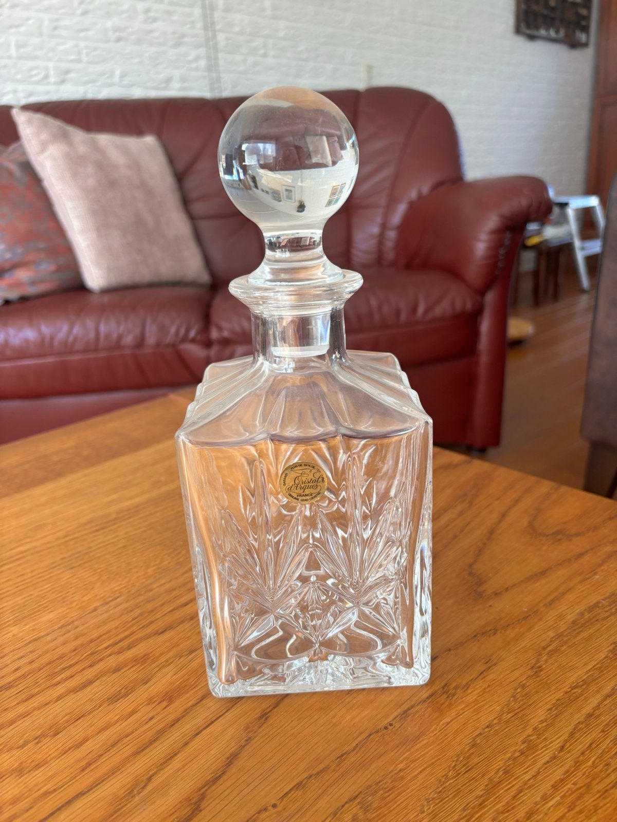 Kristallen whisky karaf 24% loodkristal, Ophalen