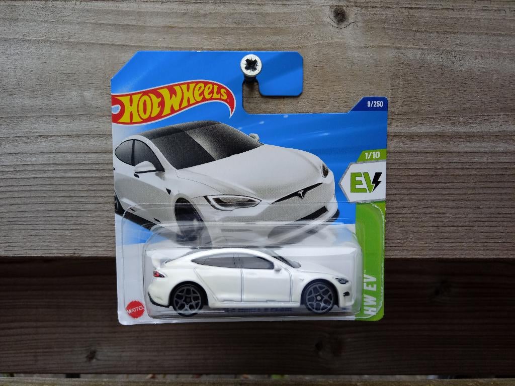 Tesla Model S Plaid Hotwheels, Hobby en Vrije tijd, Modelauto's | Overige schalen, Ophalen, Nieuw, Auto