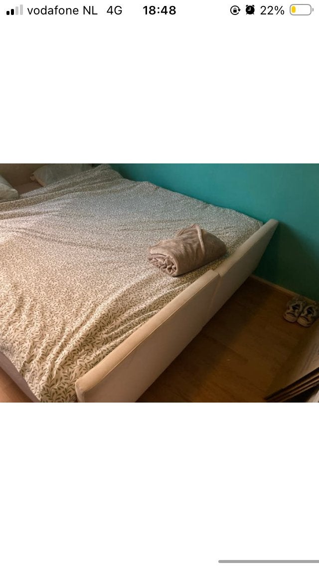 2 persoons boxspring gratis, Huis en Inrichting, Slaapkamer | Complete slaapkamers, Ophalen, Gebruikt, Tweepersoons