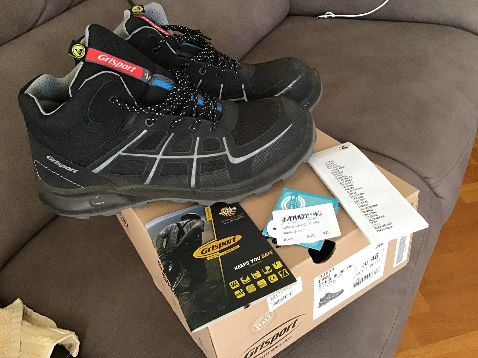 Grisport S3 HRO HI SRC veiligheidsschoenen, maat 46, Ophalen of Verzenden, Nieuw