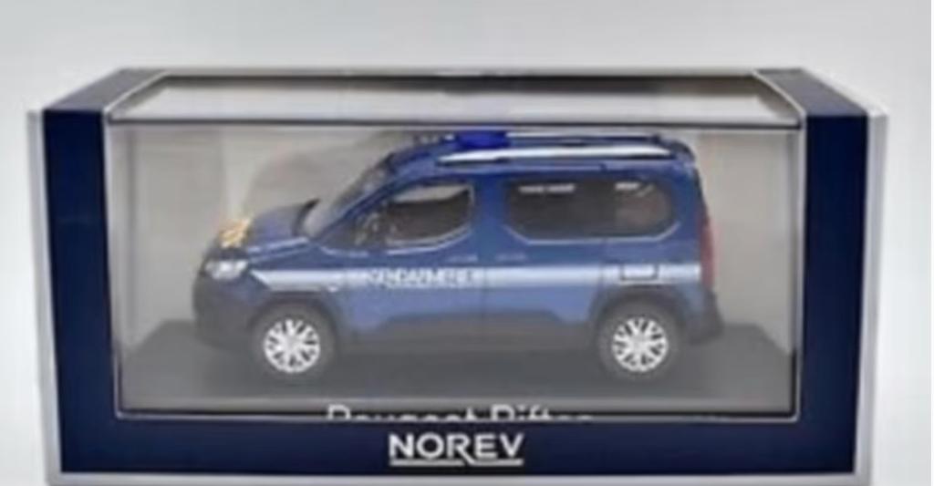 PEUGEOT RIFTER 2019 GENDARMERIE OUTREMER 1/43 NOREV 479064, Verzenden, Nieuw, Auto, Norev