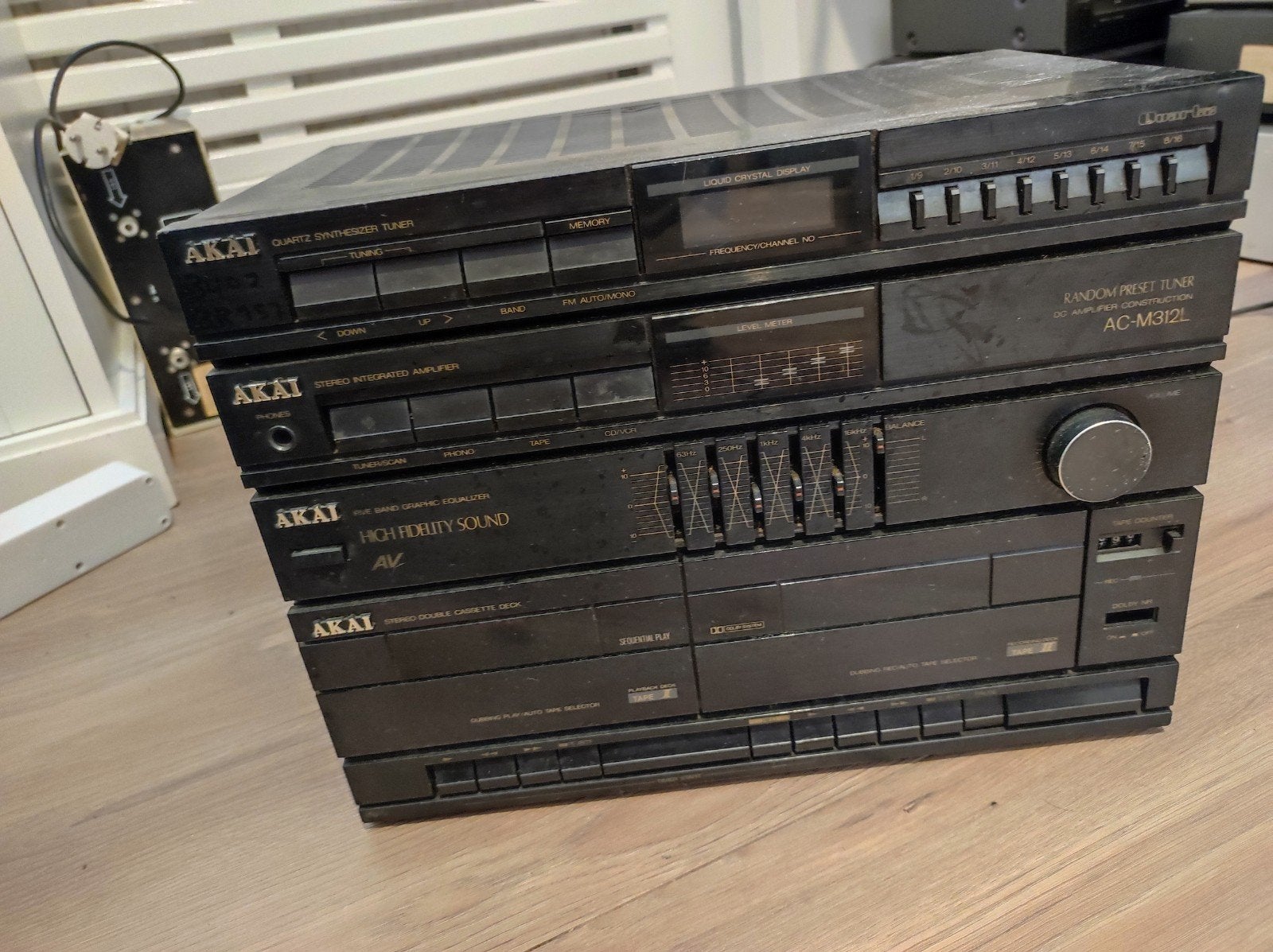 Akai Stereo Set - Vintage Audio Systeem, Ophalen, Gebruikt, Cassettedeck, Akai