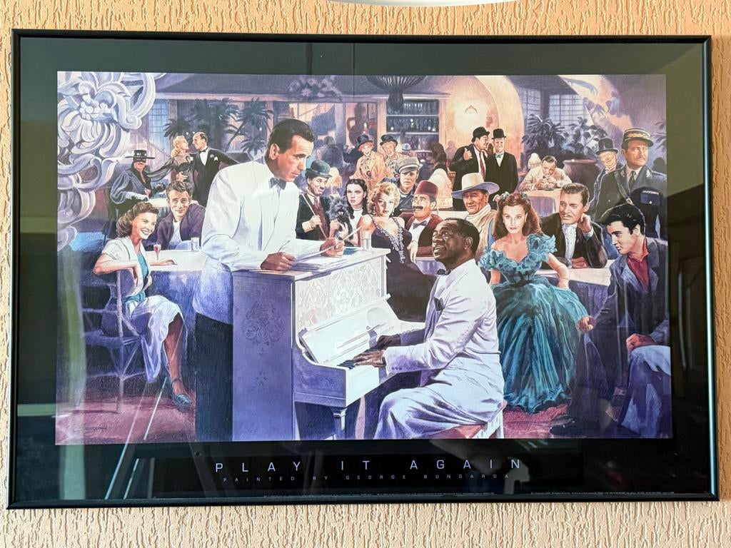 Play It Again - George Bungarda Poster, Verzamelen, Ophalen of Verzenden, Zo goed als nieuw