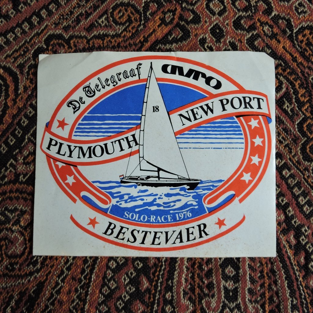 Sticker Plymouth New Port 1979 solo bootrace, Ophalen of Verzenden, Nieuw
