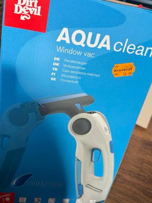 Dirt Devil Aqua Clean Window Vac - Zo goed als nieuw, Ophalen of Verzenden, Zo goed als nieuw