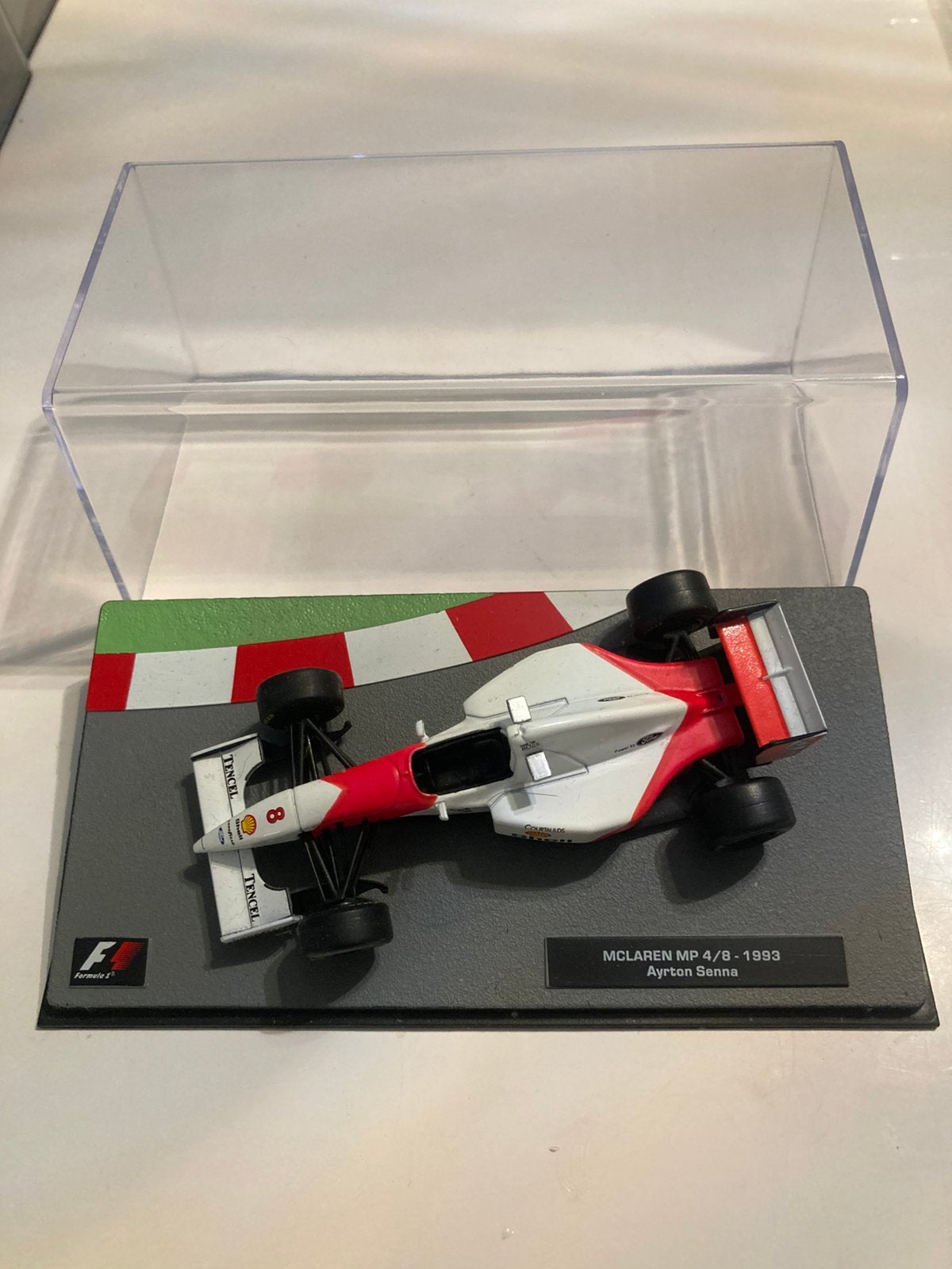 McLaren mp 4/8-1993 ayrton senna 1/43, Ophalen of Verzenden, Nieuw, Auto