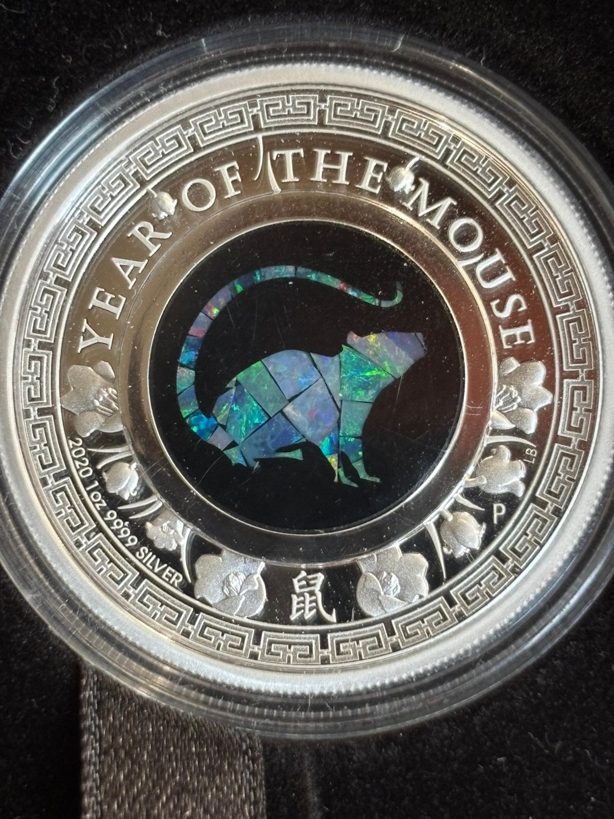 Lunar opal Mouse 2020 1oz proof zilver - zeldzaam!, Ophalen of Verzenden, Zilver