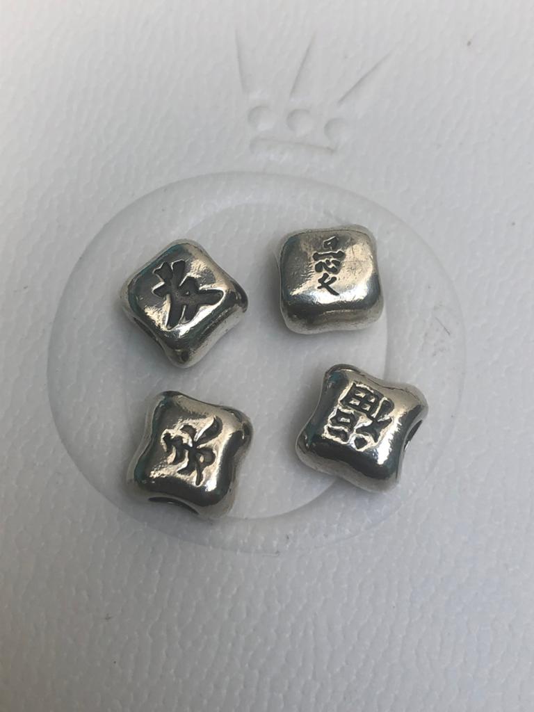 Pandora Chinees tekentjes bedels, Ophalen, Zo goed als nieuw, Zilver, Pandora