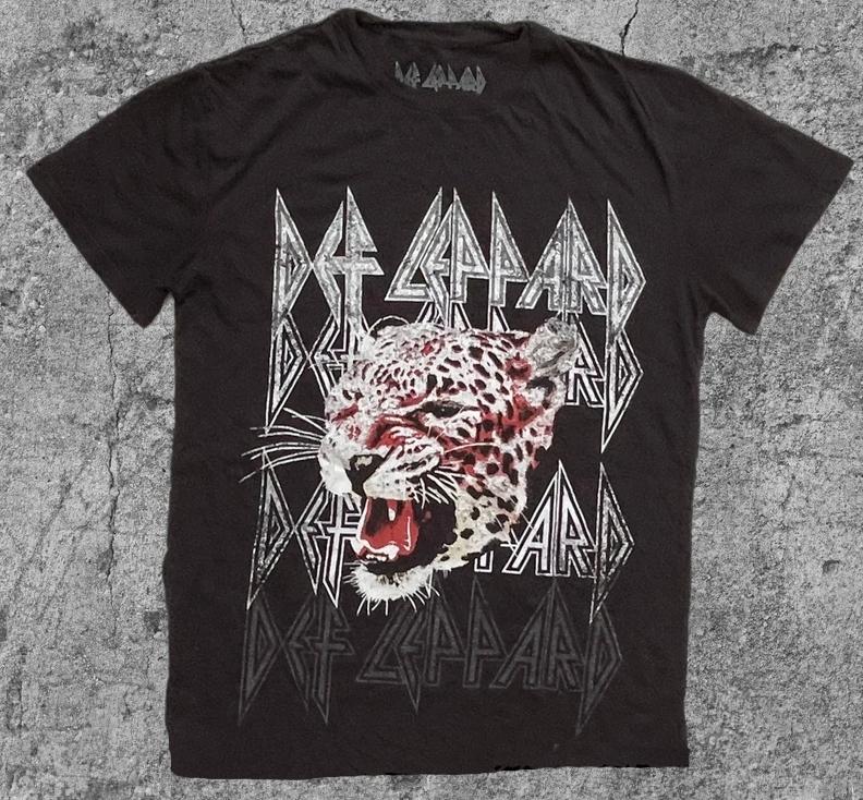 Vintage Def Leppard T‑Shirt – Leopard Head Graphic – S T-153, Kleding | Heren, T-shirts, Vintage, Verzenden, Vintage, Gedragen