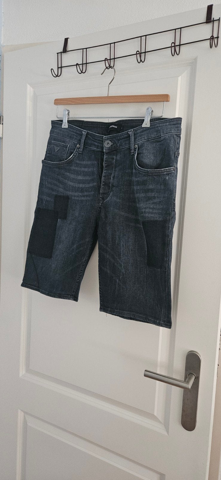 Rockerbox Jeans Shorts - Maat L - Zwart/Grijs, Kleding | Heren, W36 - W38 (confectie 52/54), Rockerbox, Ophalen of Verzenden, Zo goed als nieuw