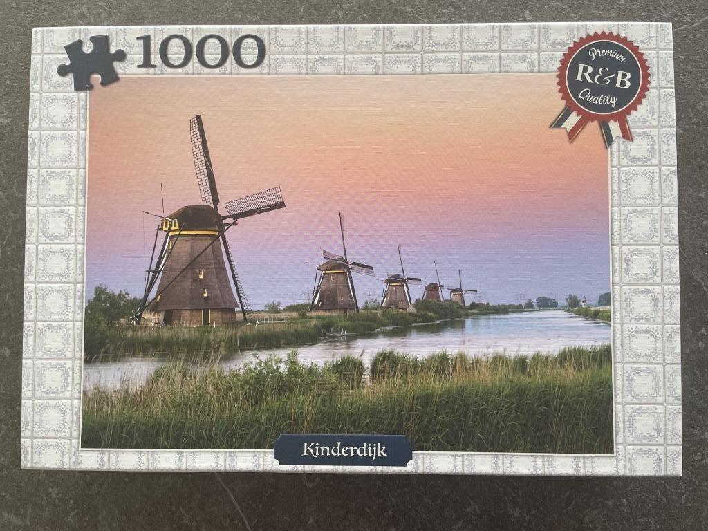 Puzzel van R&B Premium quality 1000 stukjes compleet, Ophalen of Verzenden, 500 t/m 1500 stukjes, Gebruikt, Legpuzzel
