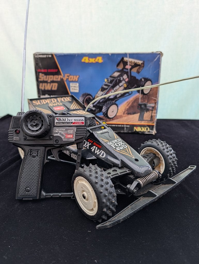 Werkende Vintage Nikko Super Fox radiografisch 4x4 in Doos, Elektro, Gebruikt, Auto offroad, Schaal 1:14