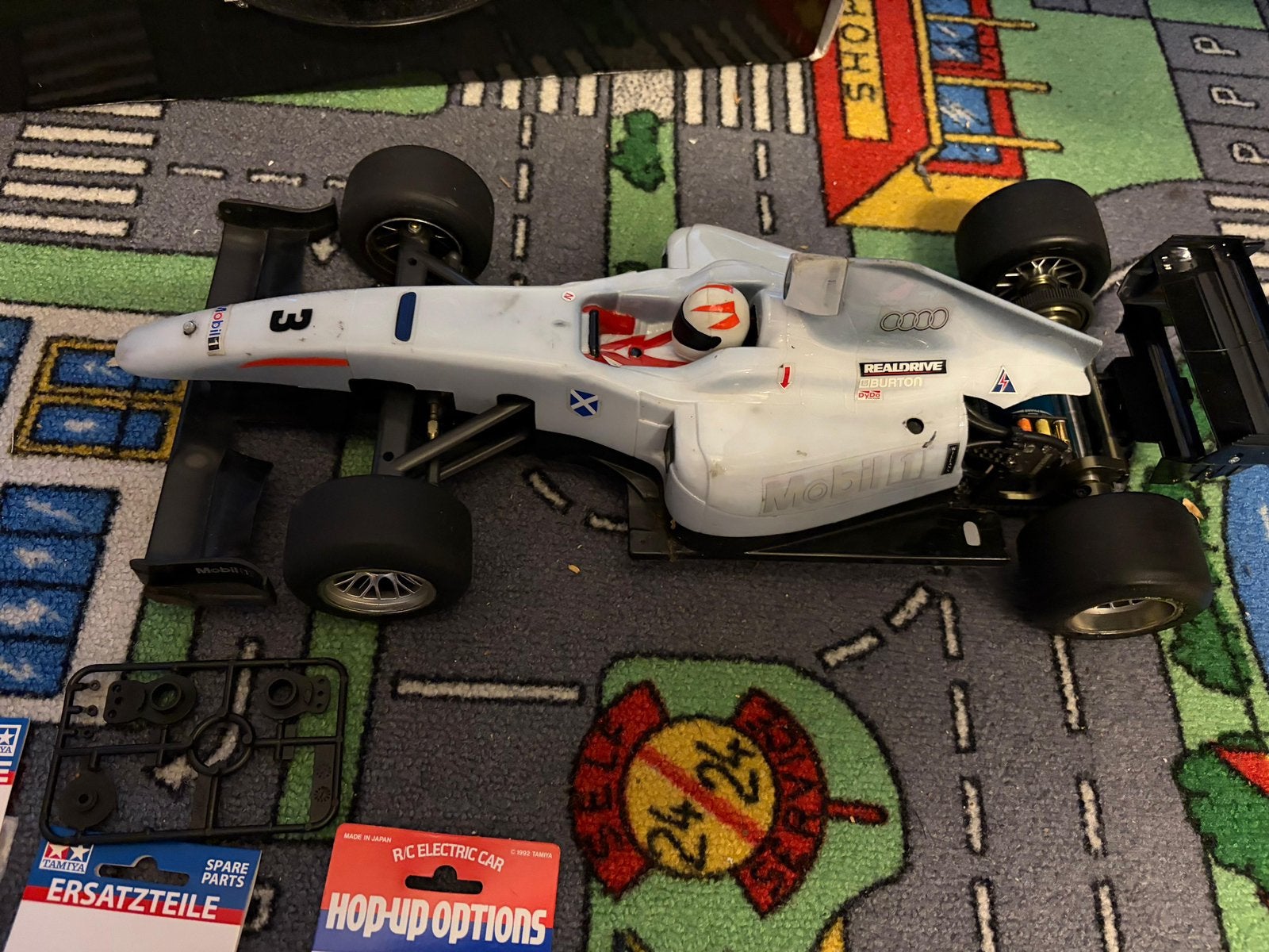 Titel: Tamiya F104 Ver.II PRO RC auto + doos en extra’s, Zo goed als nieuw, Auto onroad, Schaal 1:8, Ophalen