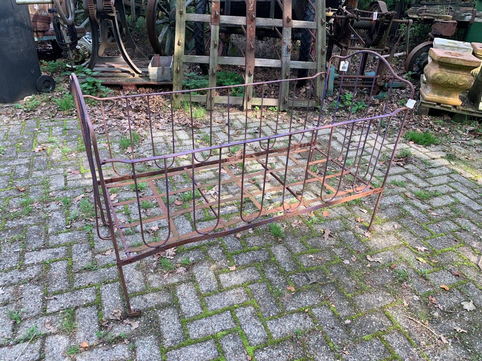Antiek Frans smeedijzeren kinderbedje - Vintage, Antiek en Kunst, Ophalen