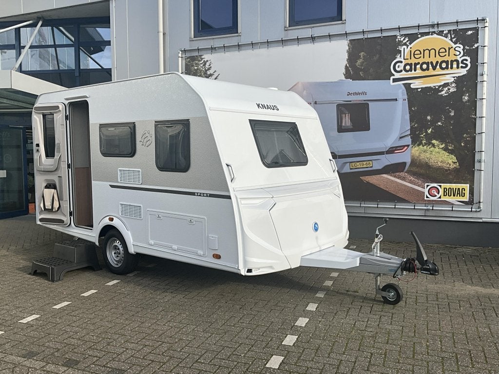 Knaus Sport 400 QD GRATIS MOVER-COMPACT, Caravans en Kamperen, 7 tot 8 meter, Bedrijf, Treinzit, Tot en met 3