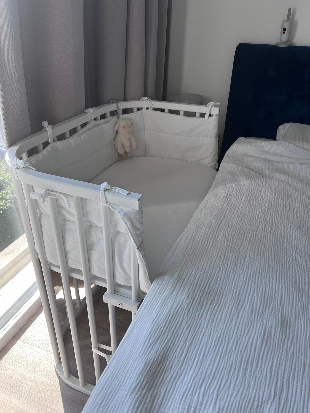 Babybay boxspring co-sleeper white, Ophalen, Zo goed als nieuw, Ledikant