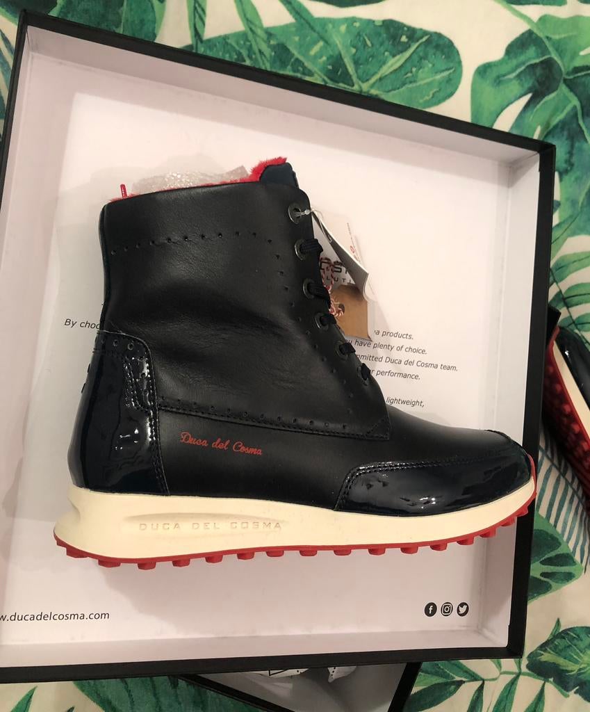 Nieuwe Duca del Cosma Lorenza Zwart golfschoenen, Mt 36, Sport en Fitness, Golf, Ophalen of Verzenden, Nieuw, Schoenen