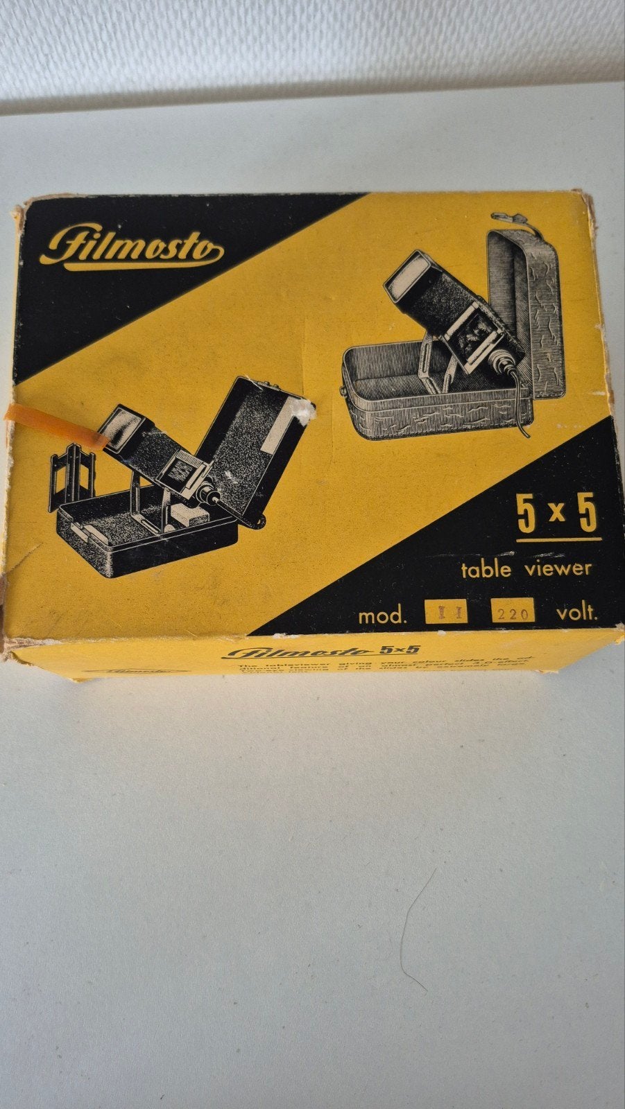 Vintage Filmosto 5x5 Table Viewer - Diaviewer, Ophalen of Verzenden, Gebruikt, Met scherm