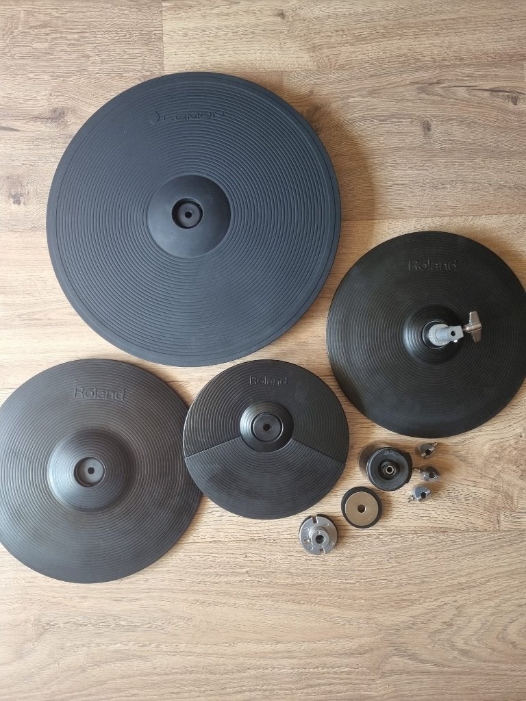 E-cymbals: Roland + Lemon (VH-11, CY-13- CY-5, 20" Ride), Muziek en Instrumenten, Ophalen of Verzenden, Gebruikt, Roland, Elektronisch