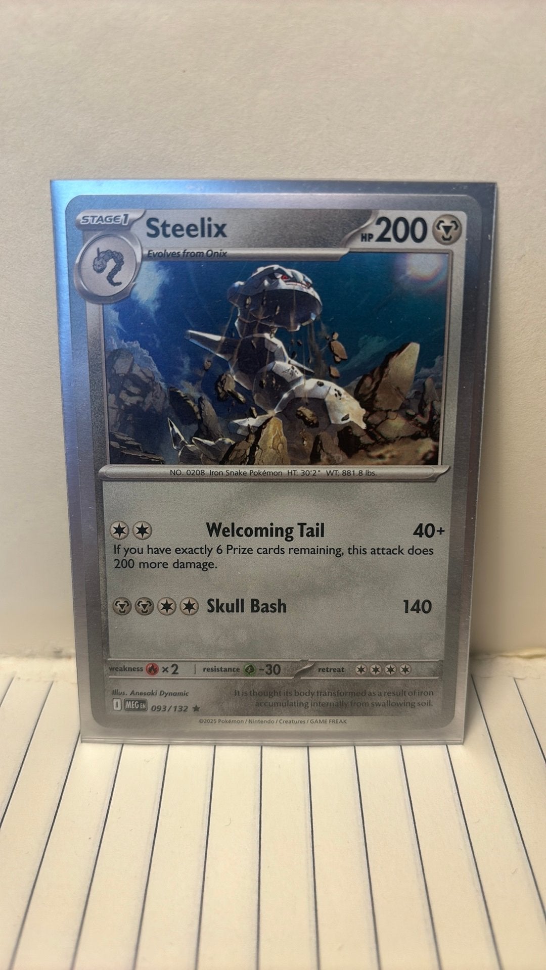 Steelix 093/132 mega evolution holo pokemon kaart, Verzenden, Nieuw, Boosterbox