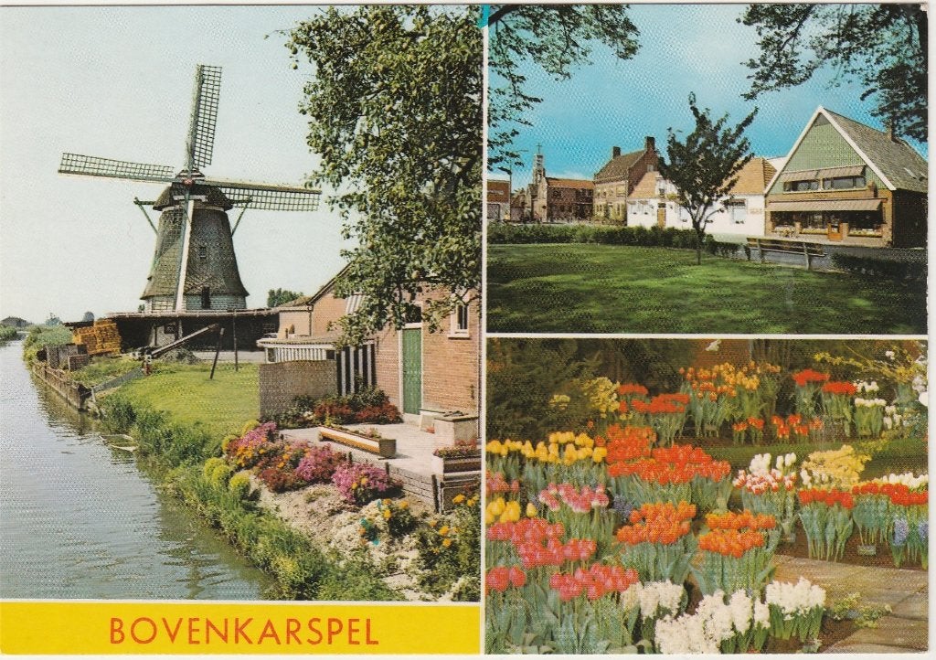 BOVENKARSPEL Molen Centrum Westfriese Flora Bloemen, Verzenden, 1960 tot 1980, Gelopen, Noord-Holland