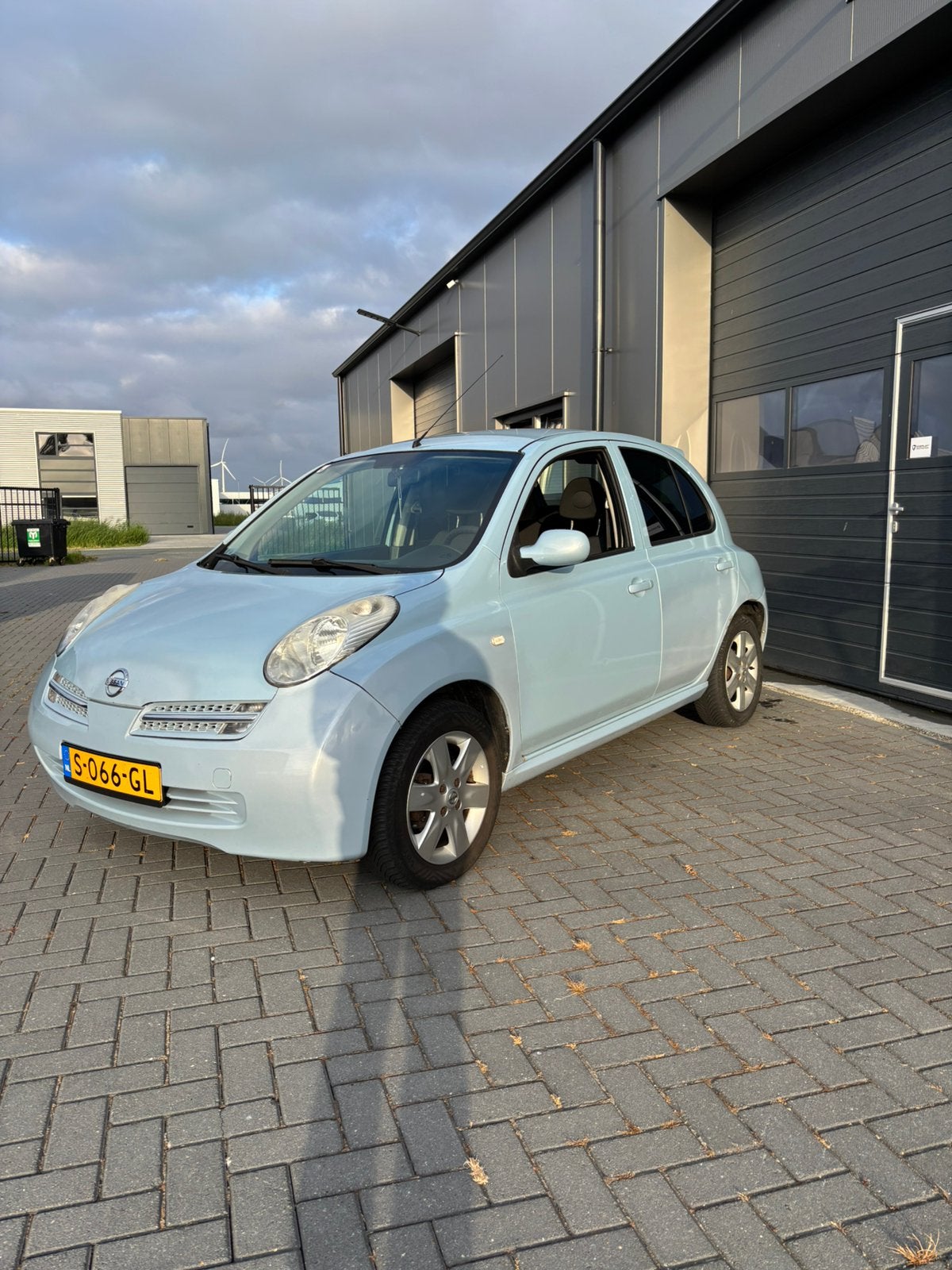 Nissan micra 1.2  2005 Blauw, Auto's, Stof, 4 cilinders, Blauw, Metallic lak
