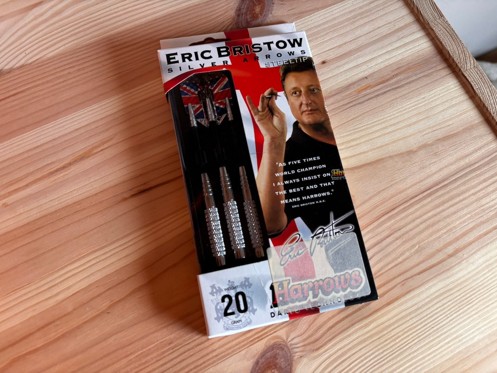 Harrows Eric Bristow darts - 20 gram, Ophalen of Verzenden, Zo goed als nieuw, Pijlen