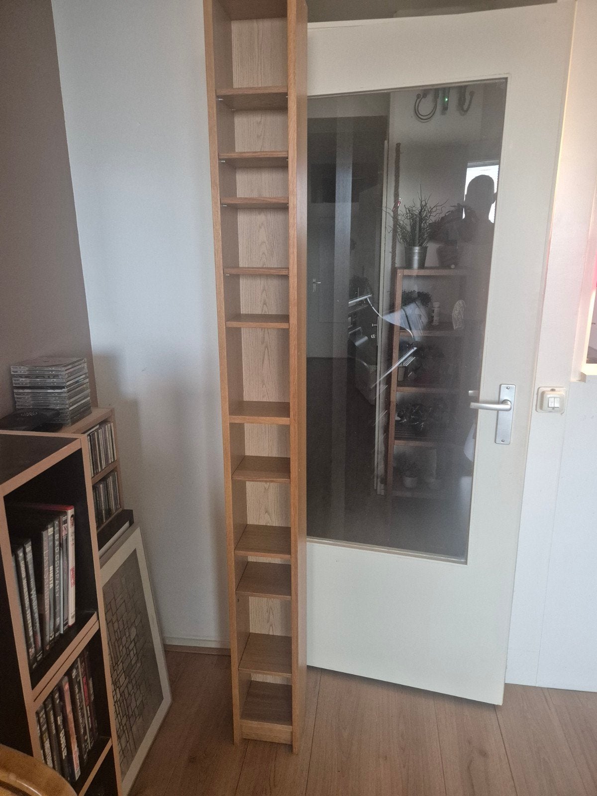 IKEA  gnedby CD/DVD kast van hout, Ophalen, Gebruikt, 150 discs of meer, Hout