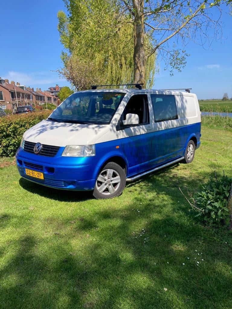 Volkswagen Transporter 2.5 TDI 1.0 96KW DC 2004, Auto's, Voorwielaandrijving, Stof, Sound system, Origineel Nederlands