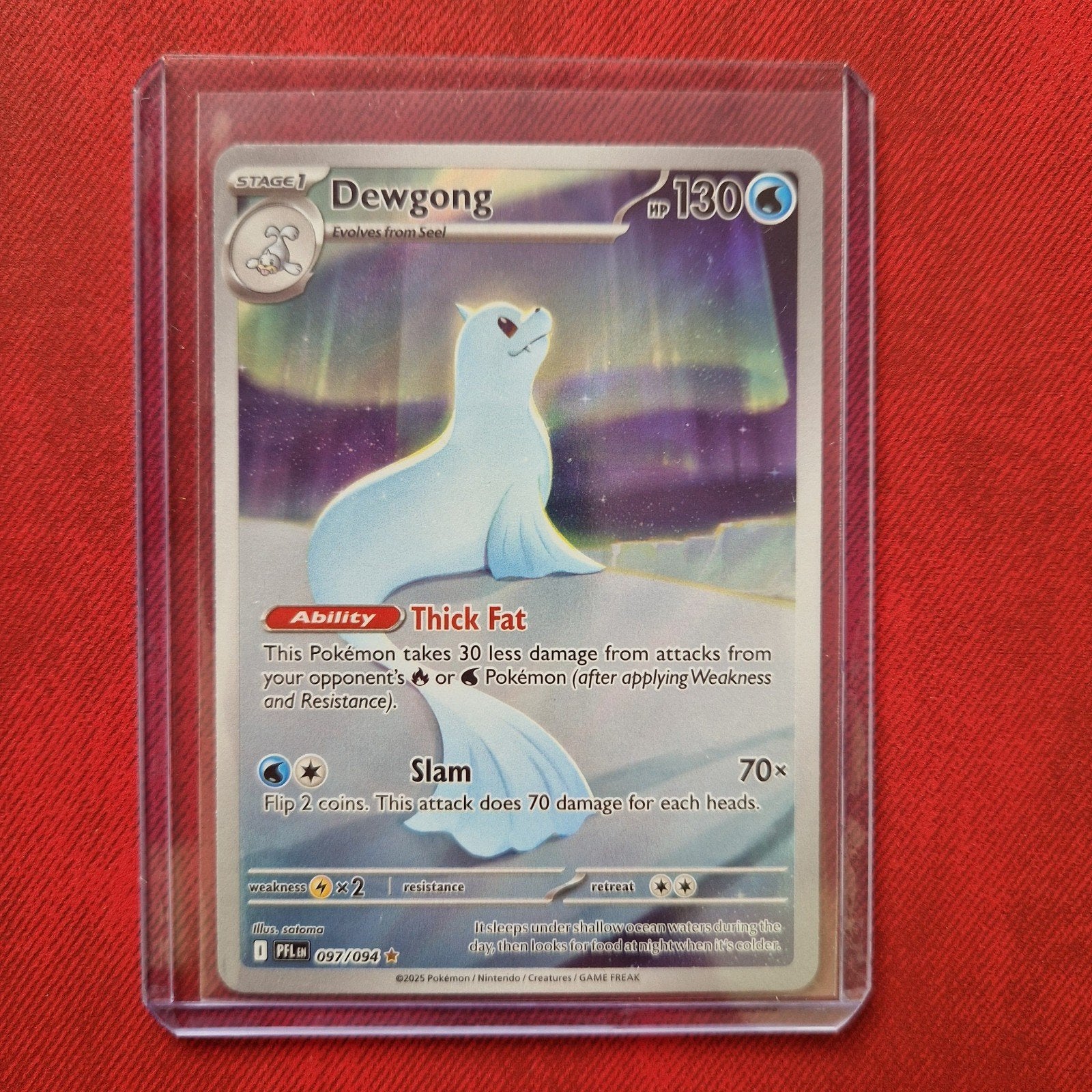Dewgong Pokémon Kaart - Phantasmal Flames 097/094, Ophalen of Verzenden, Zo goed als nieuw, Losse kaart
