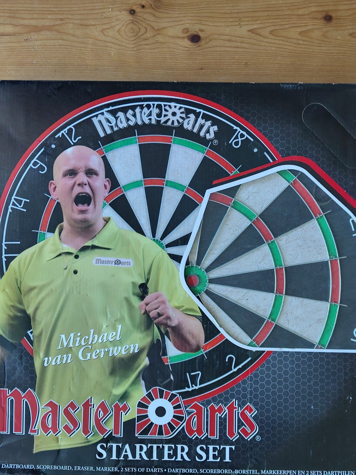 Master Darts starterset 45 cm, Sport en Fitness, Darts, Ophalen, Nieuw, Dartbord met pijlen