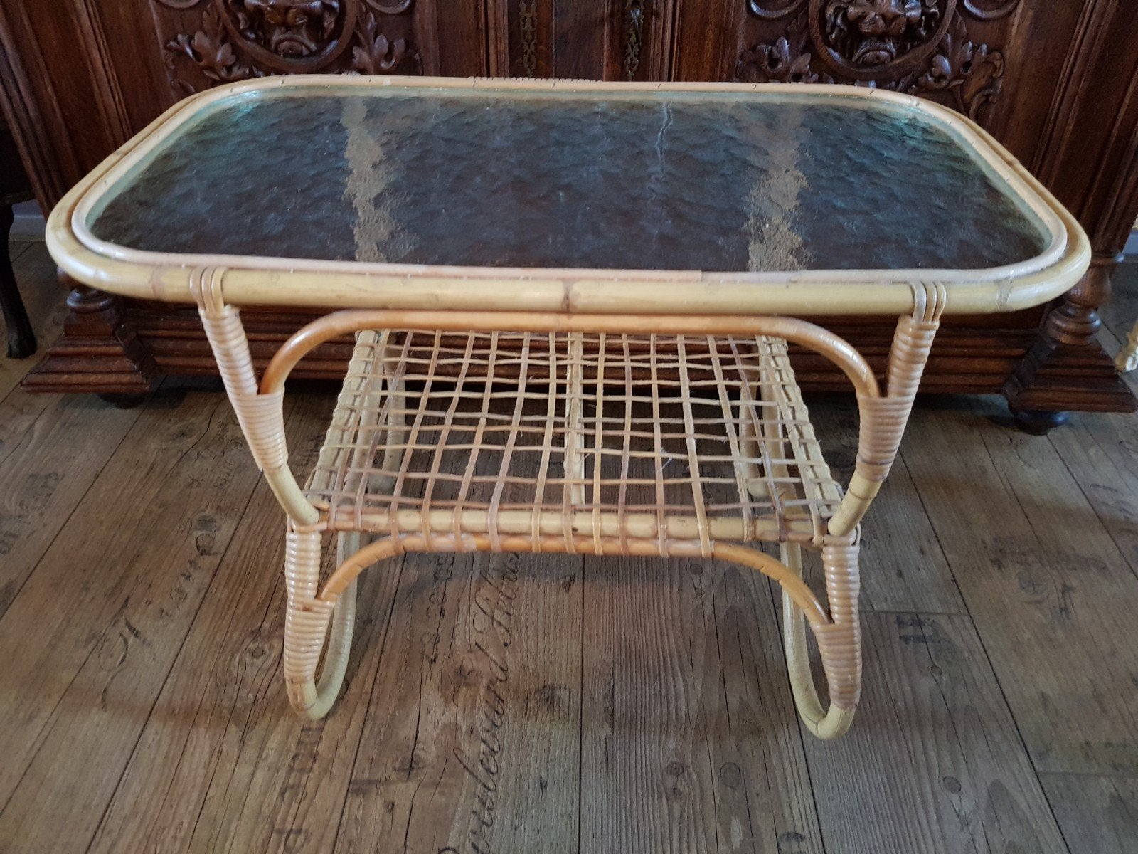 bohémien vintagate salontafel / bijzettafel retro, Ophalen