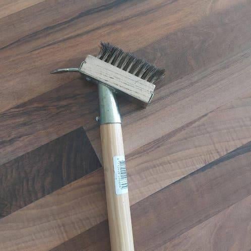 Onkruidborstel met houder+steel,nieuwe-ophalen, Ophalen of Verzenden, Nieuw