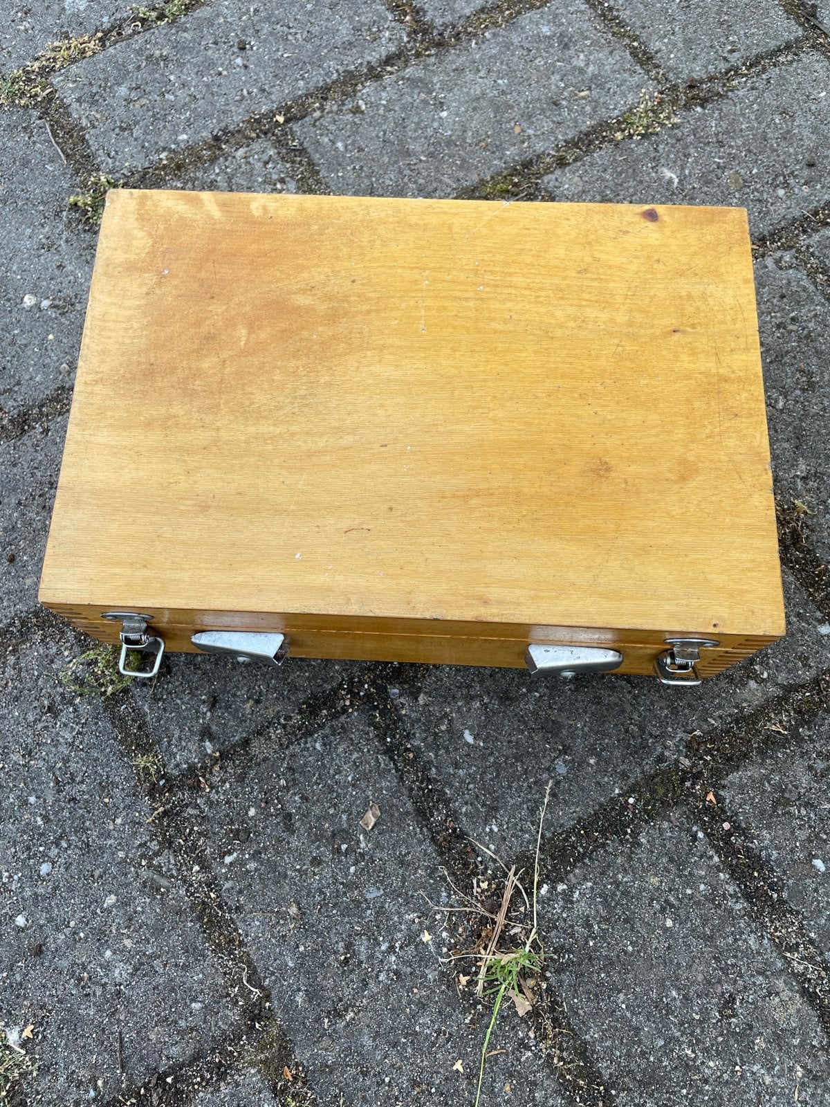 Petanque set in houten kist, Ophalen of Verzenden, Gebruikt