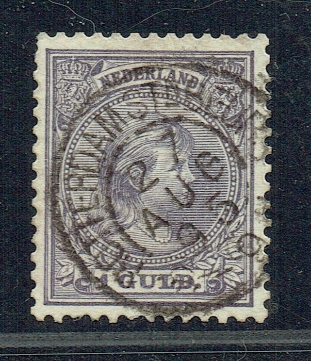 Nederland 1891 nr 44 Prinses Wilhelmina ROTTERDAM St BEURS, Verzenden, Gestempeld, Koningshuis