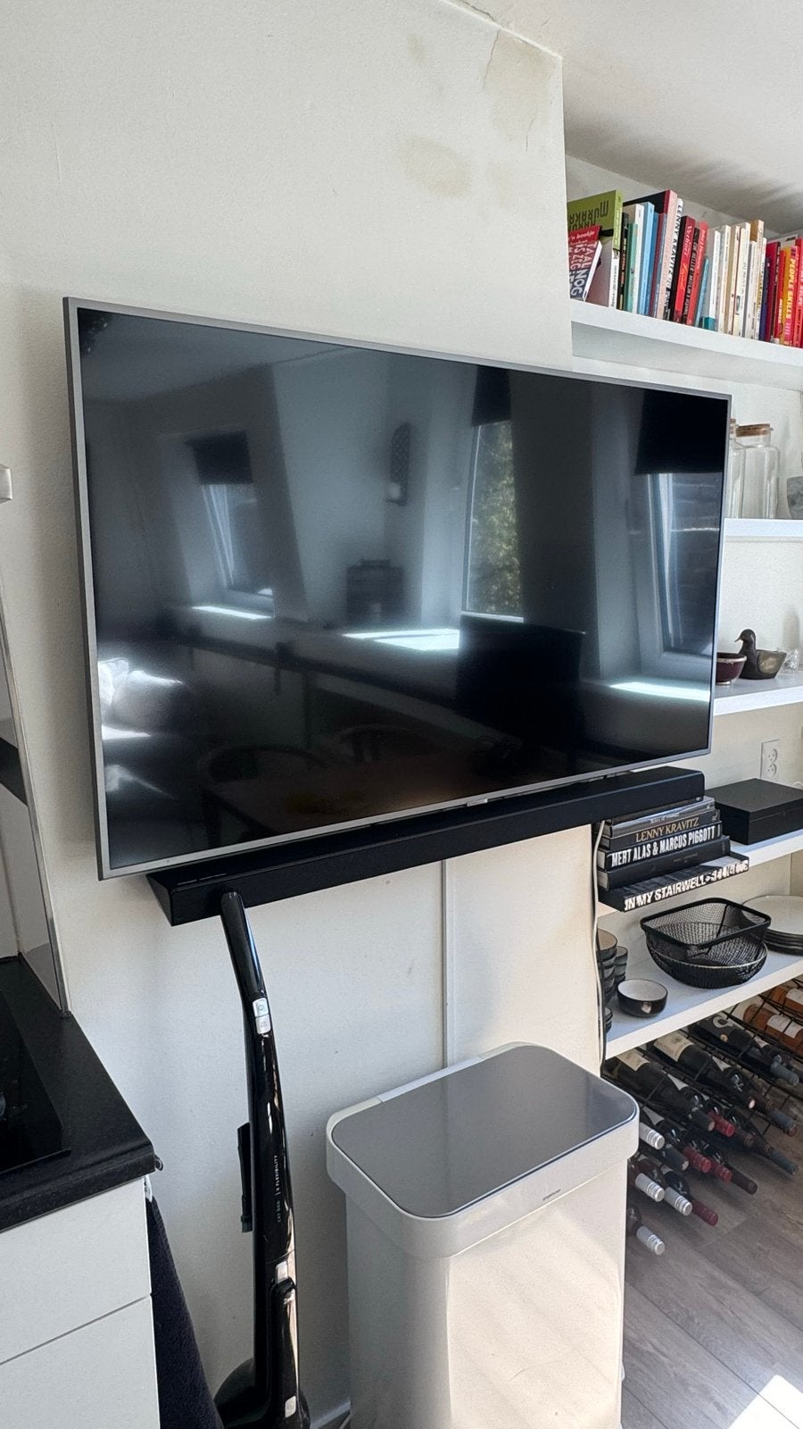 Samsung QE55Q64 QLED TV + Harman Kardon HW-Q60R Soundbar, Ophalen, Samsung, 100 cm of meer, 4k (UHD)