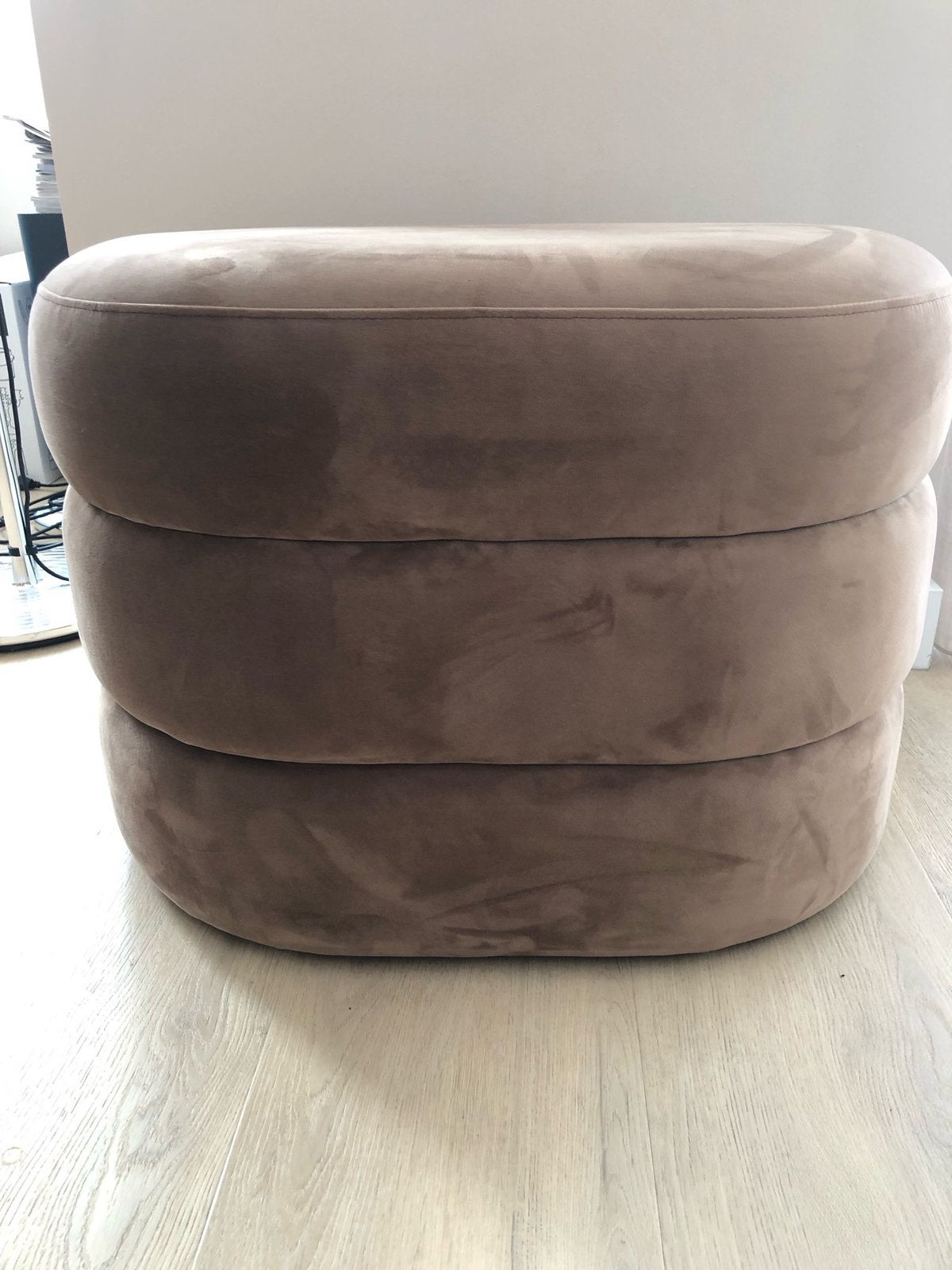 Riviera maison poef, Ophalen, Minder dan 50 cm, 50 tot 75 cm, Zo goed als nieuw