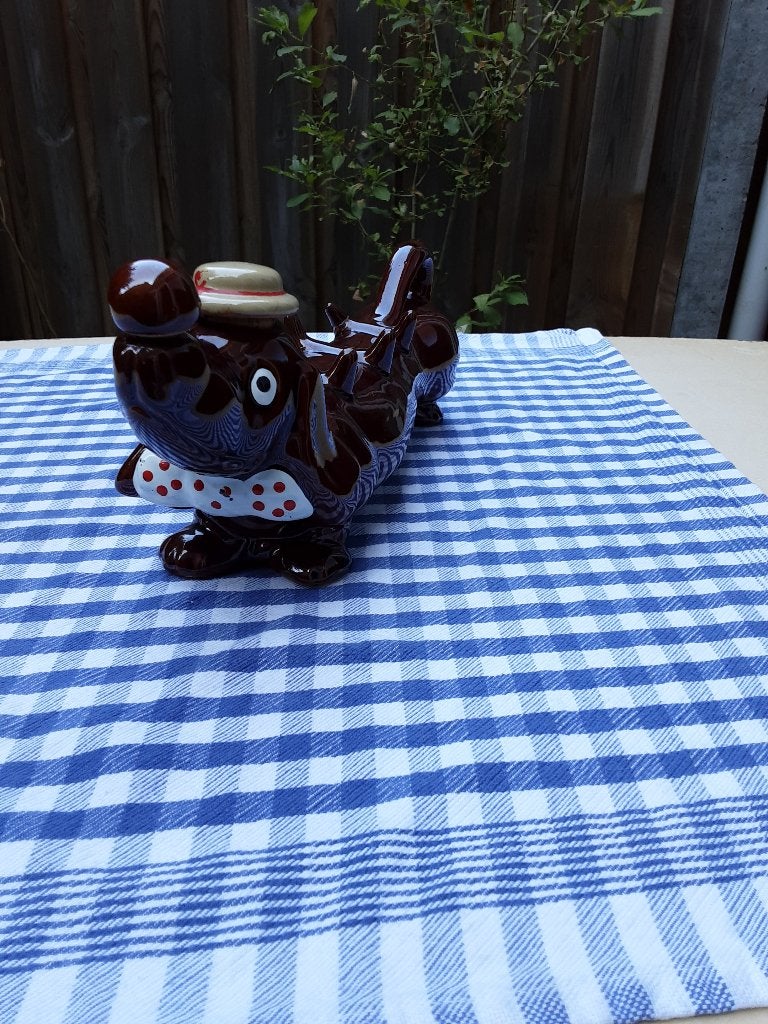 Oude teckel karaf, Ophalen of Verzenden, Gebruikt, Hond of Kat, Beeldje of Figuurtje