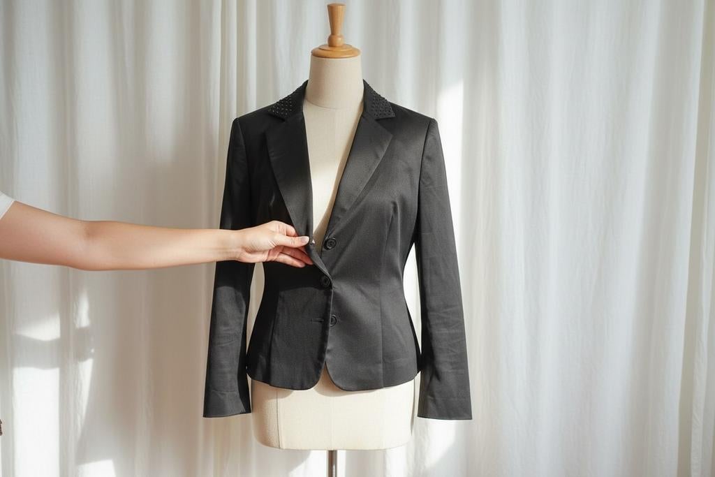 Exclusieve Vintage Moschino Jeans Blazer – Italiaans Designe, Kleding | Dames, Ophalen of Verzenden, Zo goed als nieuw, Zwart